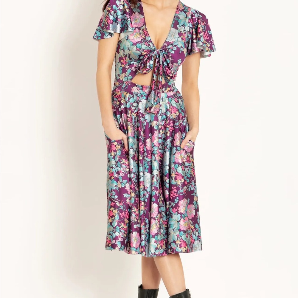 Blackmilk Mucha Honeysuckle Rio Midi Dress